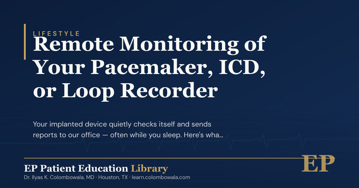 Fob Remote Pacemaker Remote Monitoring of Your Pacemaker, ICD, or Loop Recorder · EP Patient ...